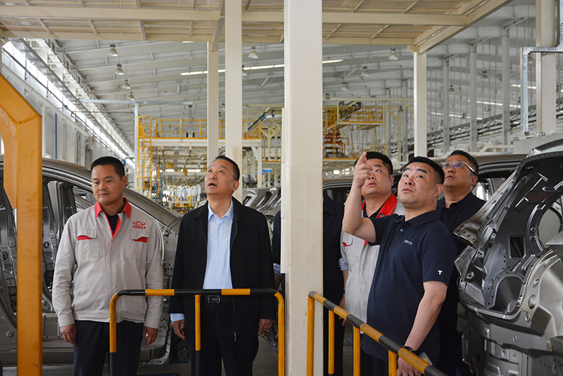 攜手共進/合作共贏/奇瑞集團領導一行蒞臨躍迪集團考察交流